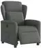 vidaXL Elektrischer Relaxsessel, dunkelgrau, Stoff (3303115)