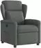 vidaXL Elektrischer Relaxsessel, dunkelgrau, Stoff (3303115)