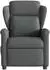vidaXL Elektrischer Relaxsessel, dunkelgrau, Stoff (3303115)