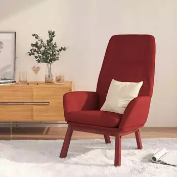 vidaXL Relaxsessel Stoff weinrot (341391)