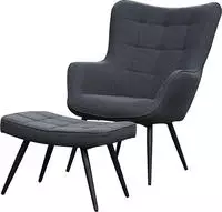 byLIVING Sessel "Uta" 1 Stk. tlg. wahlweise mit oder ohne Hocker, in Cord, Samt...