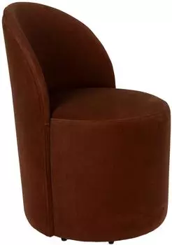 Zuiver Loungesessel Plush braun, Samtbezug