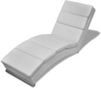 vidaXL Chaiselongue Wei&szlig; Kunstleder