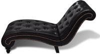 vidaXL Chaiselongue Braun Kunstleder