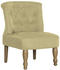 vidaXL French Chair in Green Fabric