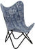 vidaXL Butterfly Chair Indigo Blue
