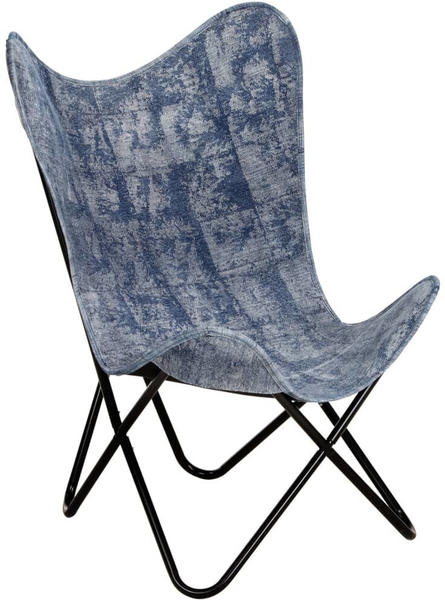 vidaXL Butterfly Chair Indigo Blue