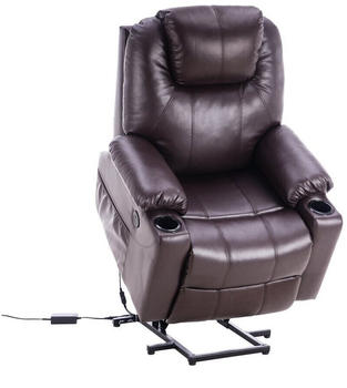 MCombo Relaxsessel mit Aufstehhilfe (6160-7040) dunkelbraun