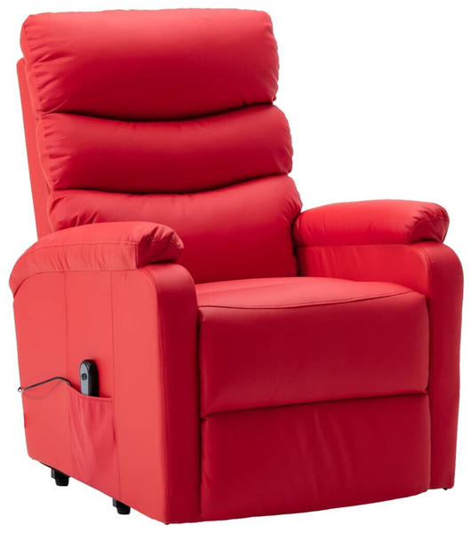 vidaXL TV-Sessel mit Aufstehhilfe elektrisch Kunstleder (3212) rot