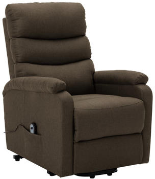 vidaXL TV-Sessel mit Aufstehhilfe elektrisch Stoff (3212) braun