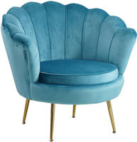 SalesFever Loungesessel "Clam - Design Cocktailsessel" Prachtvoll extravagantes