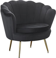 SalesFever Loungesessel "Clam - Design Cocktailsessel" Prachtvoll extravagantes