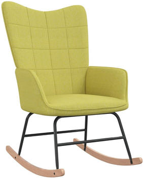 vidaXL Rocking Chair Fabric Green
