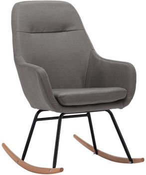 vidaXL Rocking Chair in Fabric Grey