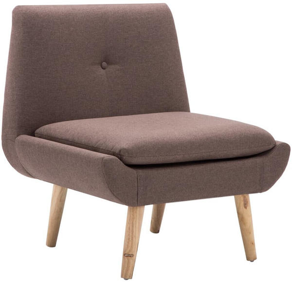 vidaXL Chair Without Armrests Fabric Brown