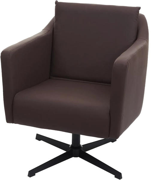 MCW Lounge-Sessel MCW-H93b Kunstleder braun (71742)