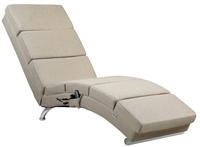 CASARIA&reg; Relaxliege XXL mit Massage- und Heizfunktion Beige - Beige