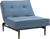 INNOVATION LIVING &trade; Sessel "Splitback" mit dunklen Styletto Beinen, in