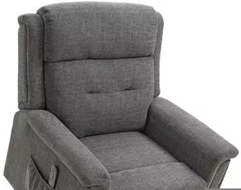 HomCom Aufstehsessel elektrisch 89x96x108cm Leinen-Optik grau
