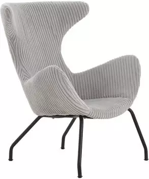 SalesFever Relaxsessel 78x77x96 cm grau-natur/schwarz
