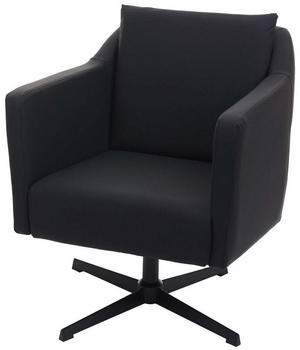 MCW Lounge-Sessel Kunstleder schwarz (71741)