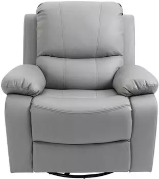 HomCom Relaxsessel 135&deg; Liegewinkel 98x93x100cm hellgrau
