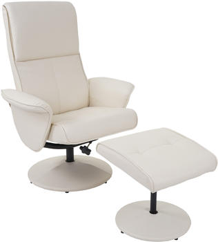 Mendler TV-Sessel Helsinki mit Hocker creme