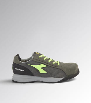 Diadora Glove MDS Text Low S1P HRO SRC coal/green fluo