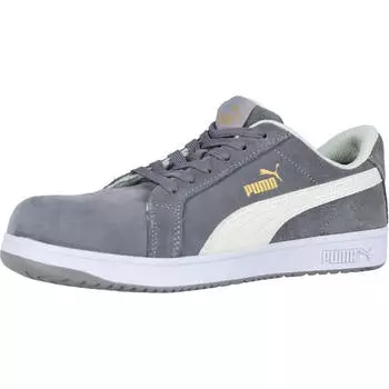 Puma Sicherheitshalbschuhe S1PL ICONIC SUEDE grau grau