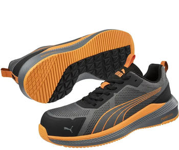 Puma Sicherheitshalbschuhe S1PS SLIDE GREY/ORANGE LOW Motion PWR grau