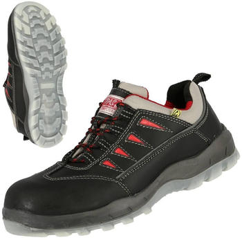 Nitras 7300 SPORTSTEP S3 Sicherheitshalbschuh schwarz Rindleder nicht kreidende PU/TPU Sohle