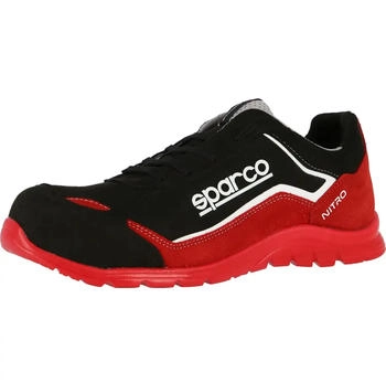 Sparco Sicherheitshalbschuhe S3 NITRO BLACK RED Rot