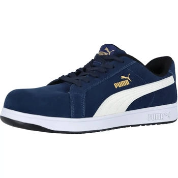 Puma Sicherheitshalbschuhe S1PL ICONIC SUEDE navy Blau