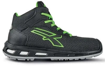U-Power Sicherheitshochschuhe S3 VENTURA Red Industry Green schwarz