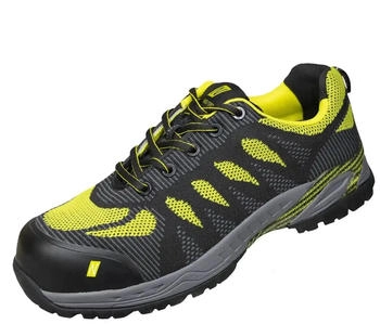 Nitras Sicherheitshalbschuhe S1P PRO STEP schwarz/lime grün