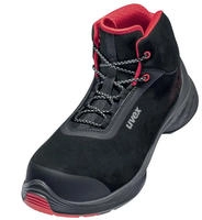 uvex Stiefel 1 G2 S3 schwarz rot Weite 12 Gr&ouml;&szlig;e 48