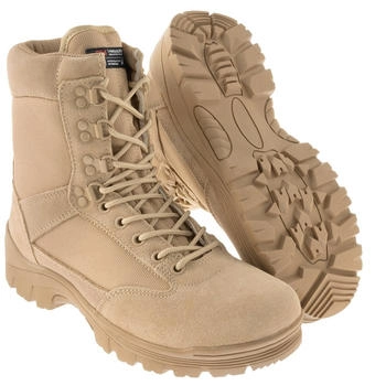 Mil Tec Tactical Boot M.YKK Zipper khaki