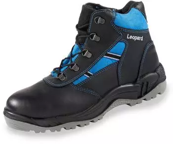 Leopard Safety Ankle Boots S2 schwarz