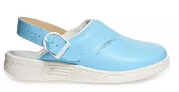 Abeba The Original Clog (7020) hellblau/wei&szlig;