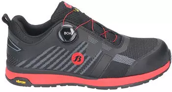 Bata Radiance Fit Halbschuh schwarz/rot