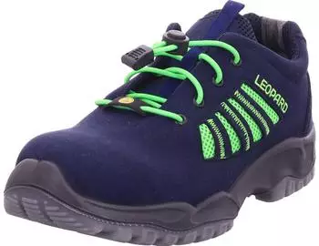 Leopard Safety Shoes S1 ESD (E0 444) blau/neongrün