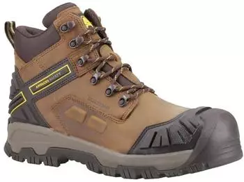 Amblers Quarry Waterproof Leather Ankle Safety Shoes braun