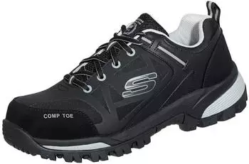Skechers Gatlon S3L Safety Shoe with Anti-Slip Outsole schwarz/grau