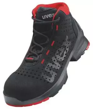 UVEX Stiefel 1 S1 schwarz/rot (8547851)