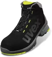 Uvex Sicherheitsschuhe 1, 85458, ESD, S2, Stiefel, Kunststoffkappe, Mikrovelours, Gr.
