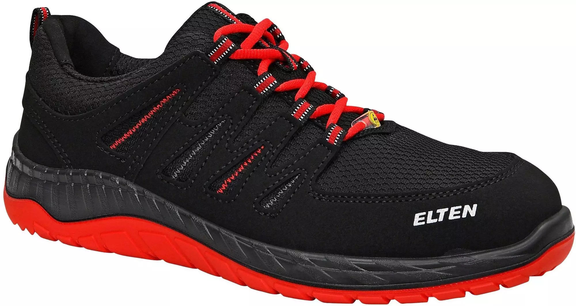 ELTEN Sicherheitsschuhe Maddox W – Black-Grey, ESD S3S, Stahlkappe, Vegan, Für Damen & Herren