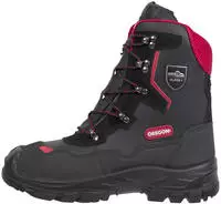 Oregon Schnittschutzstiefel Yukon, schwarz, S2, Schnittschutzklasse 1, Echt Leder,