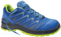 LOWA Sicherheitsschuhe LARROX Work GTX Black Low S3, Farbe:Kornblau, Schuhgr&ouml;&szlig;e:42