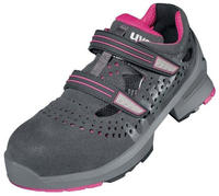 uvex Sandalen 1 ladies S1 grau pink Weite 11 Gr. 42