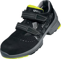 Uvex 1 Sicherheits-sandale Gelocht Gr. 42 W11 S1 Esd Sr Schwarz/gelb 8542.8